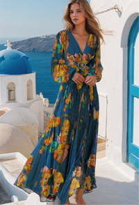 Mintlis mujer gasa, vestido Amores, tallas  (36-48)