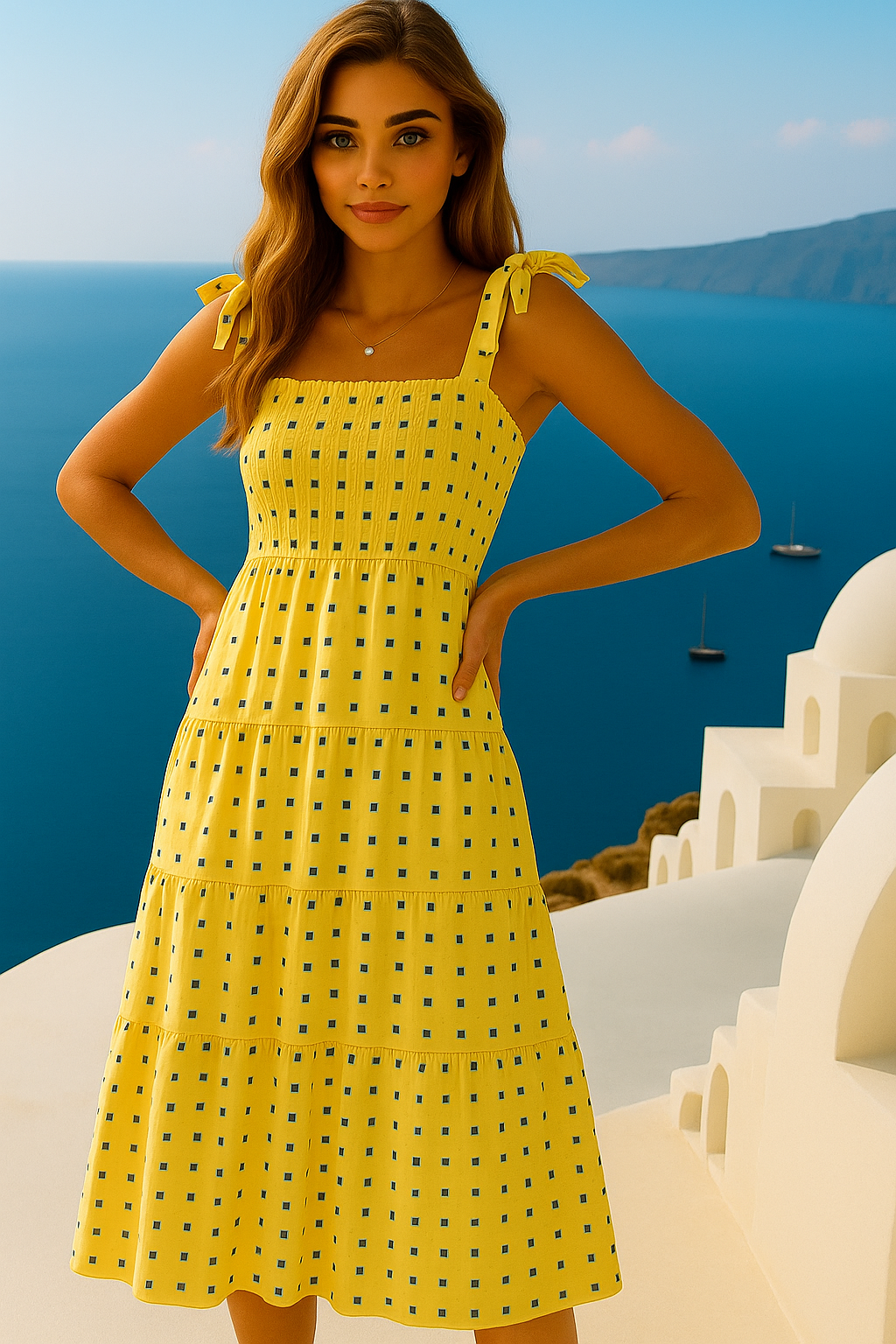 CRAZY dress and checks, 7 colors honeycomb front and back elastic, sizes (36-48)