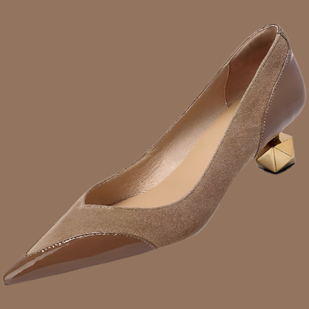Zapato Romeo tacon, 2 colores acharolados
