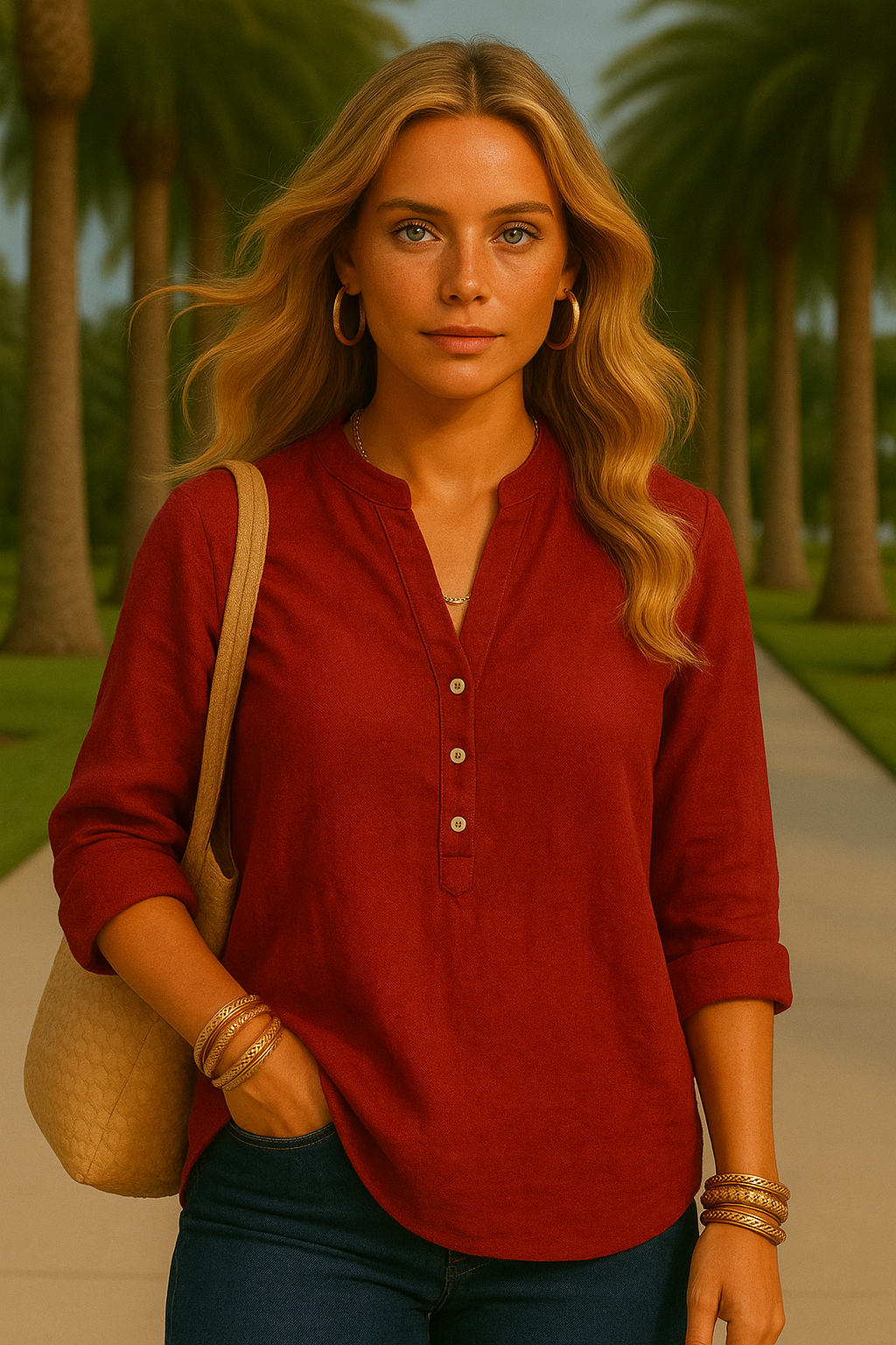 Camila Stretch Linen Tunic Shirt, 3 couleurs extra longues, 8 tailles