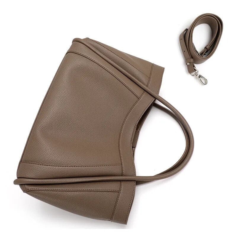 Sac cabas Leonor 100% cuir, 2 coloris