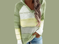 Mintlis mujer punto jersey capucha Rebeca, 5 colores, tallas (36-48)