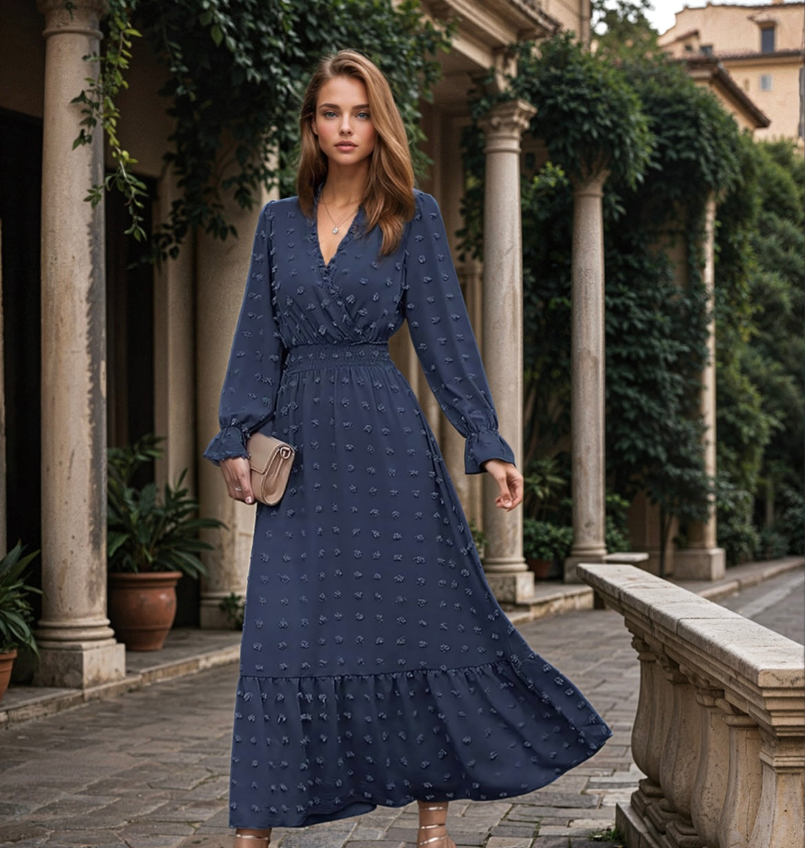 Mintlis mujer algodón plumeti vestido Alegría, 4 colores, tallas (36-50)