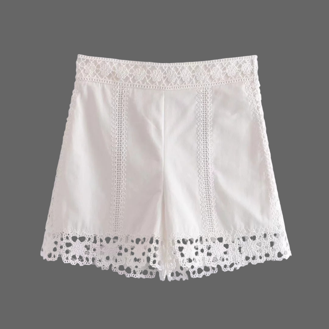 Brocade and embroidered star shorts, 2 models, 4 sizes