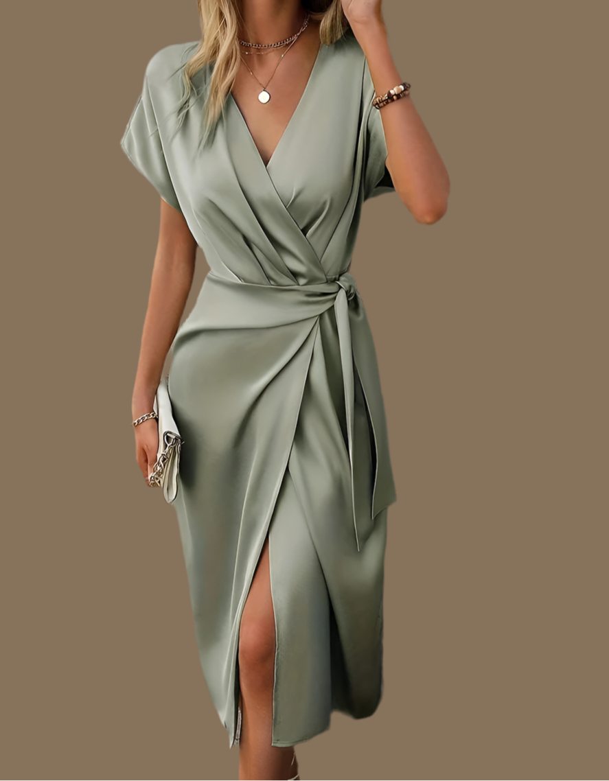 Mintlis mujer satén vestido Africa, tallas (36-46)