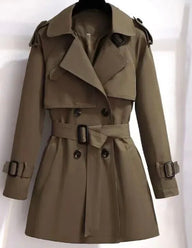 Trench gabardina Kings Road de algodón y forro, 3 colores , tallas (36-46)