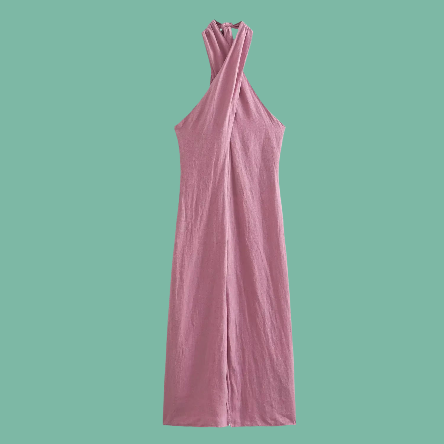 Vestido Noemi de algodón lino Linen, 4 tallas