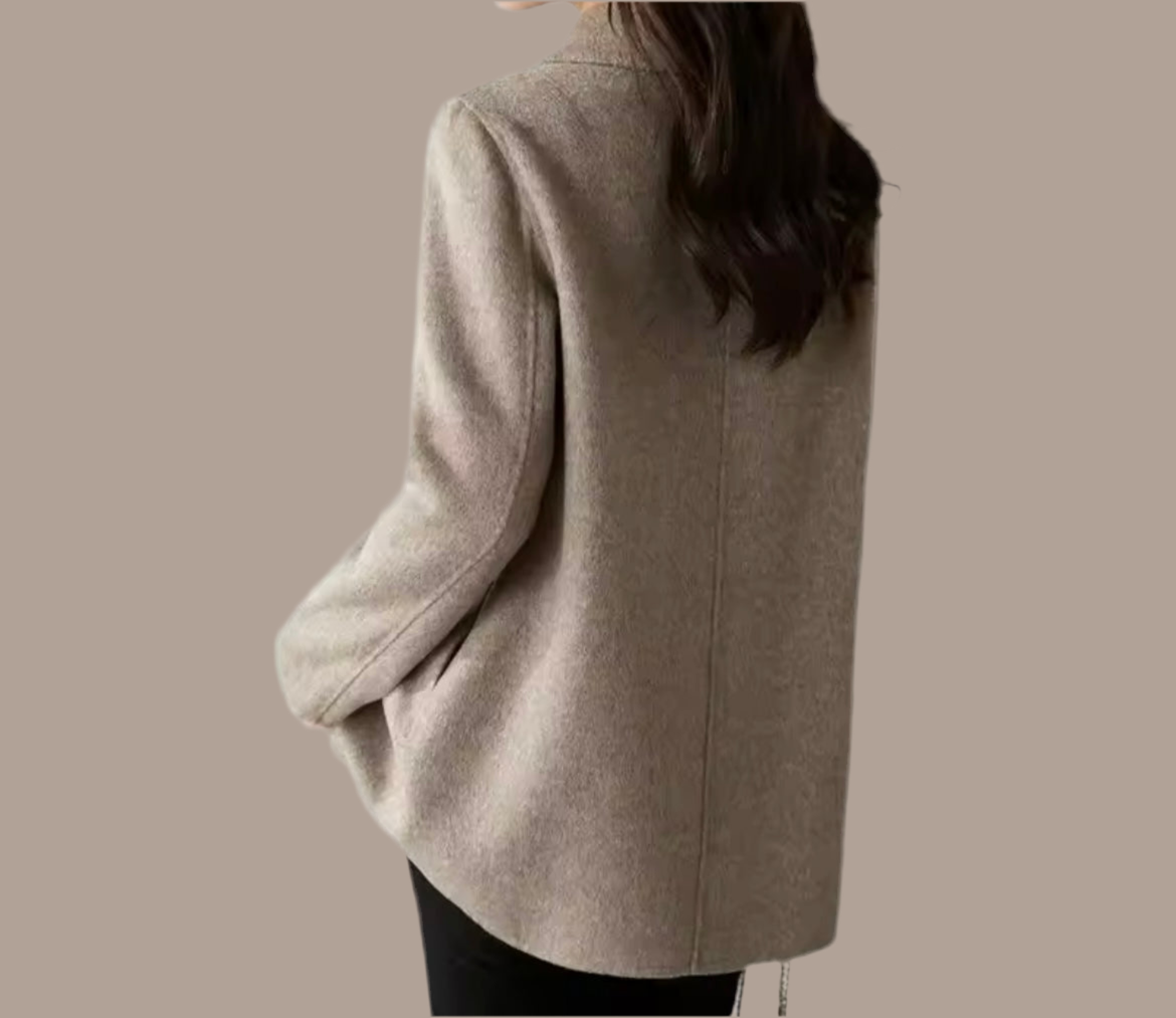 Mintlis mujer, mezcla lana, 2 colores, chaqueta Wilson, tallas (36-46)