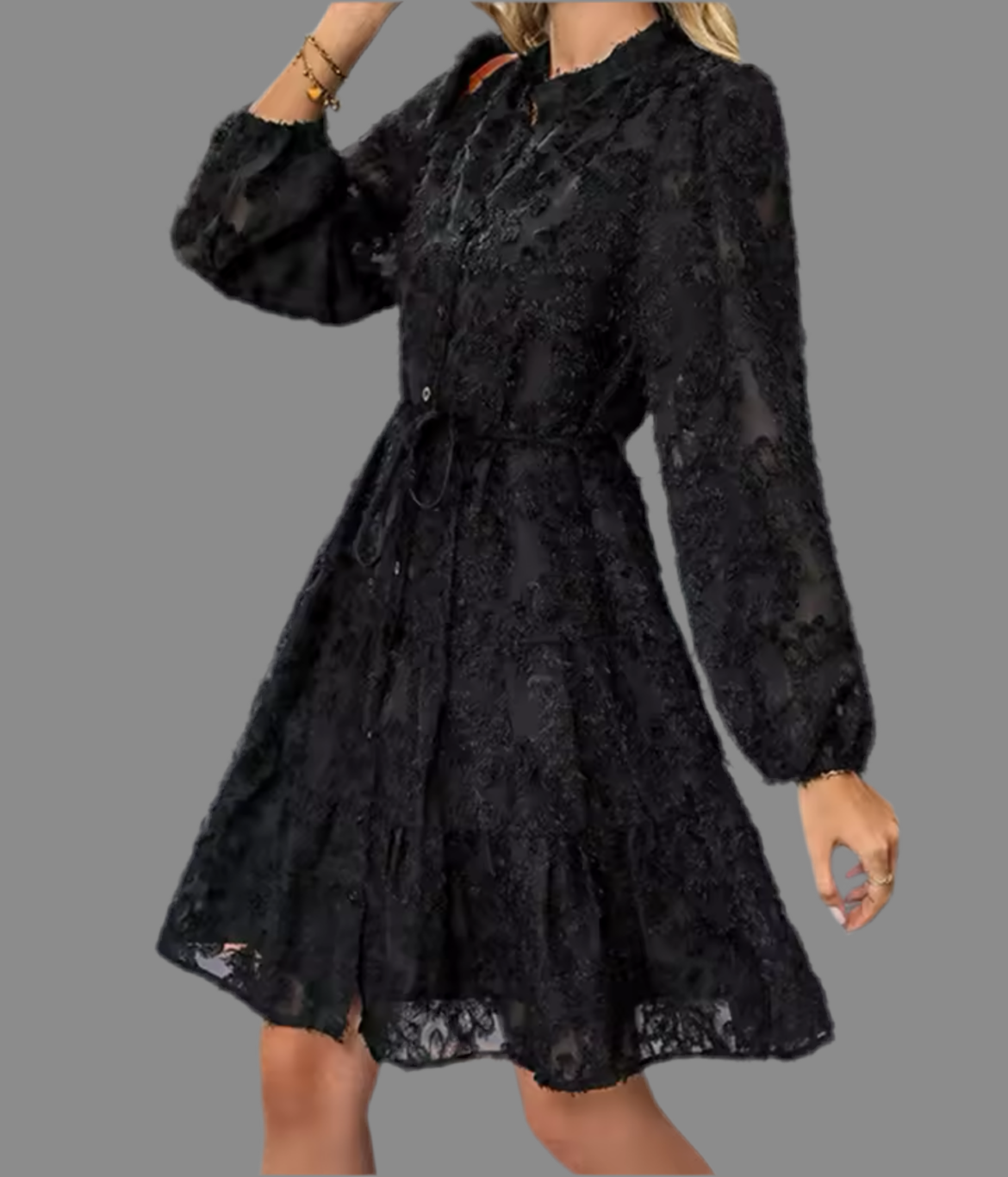 Mintlis mujer, algodón bordado camisero, vestido Jeremy, 4 colores, tallas (36-46)