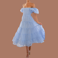 Mintlis mujer, algodón tul elástico, vestido Loren, 7 colores, tallas (36-44)