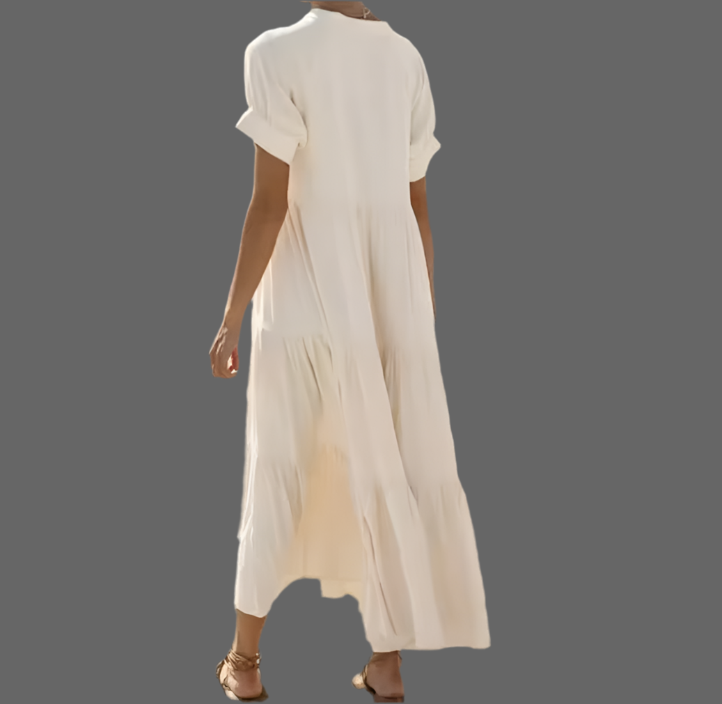 Vestido Amberes de algodón, 5 colores tallas (36-52)