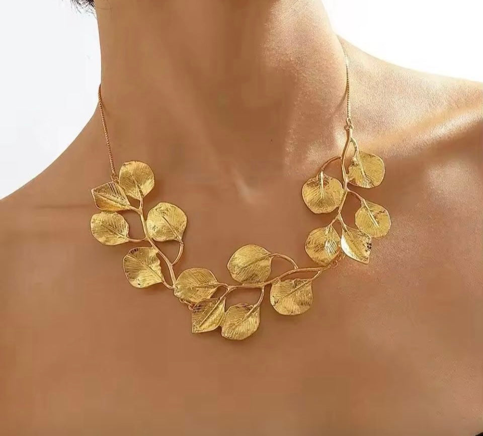 Saint necklace, gold and silver