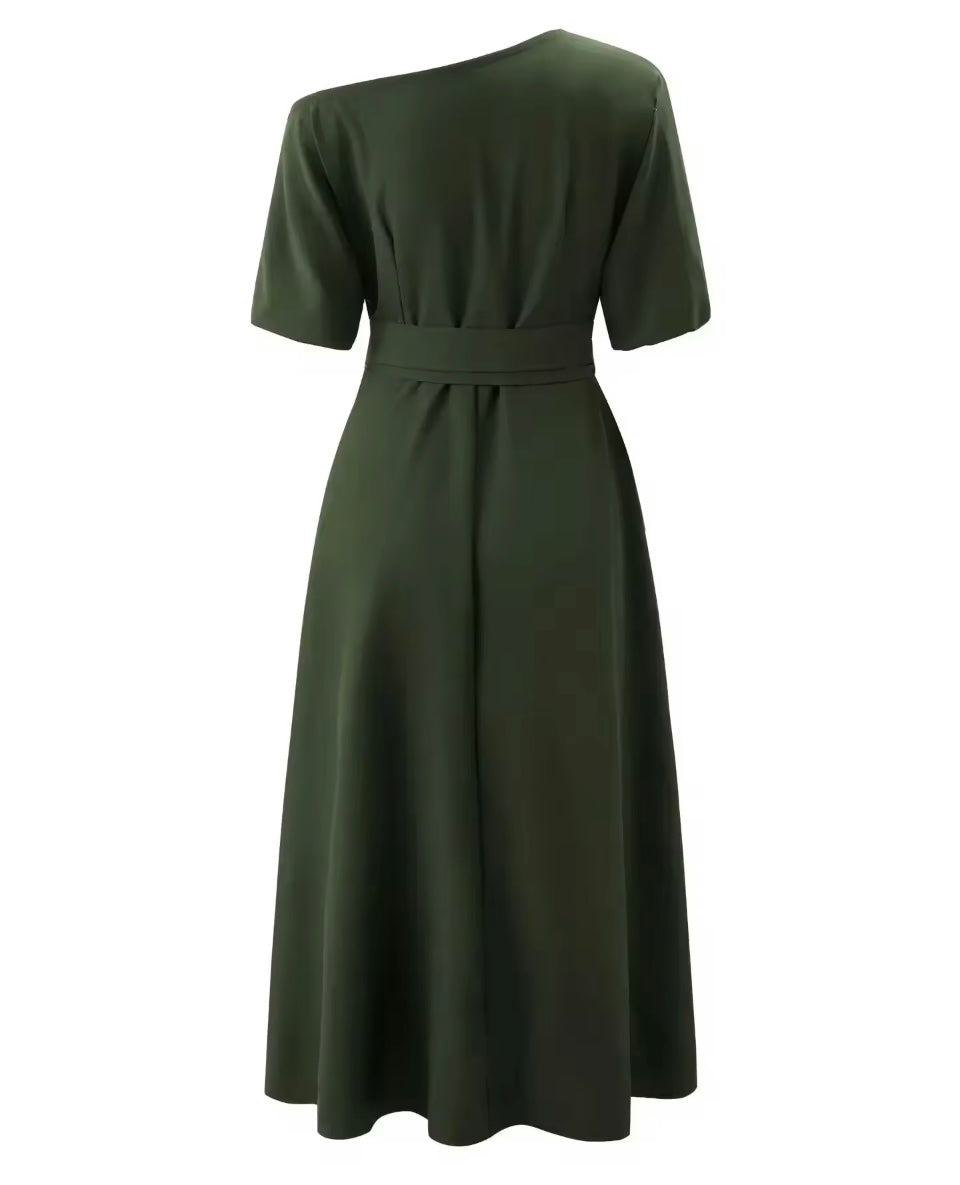 Mintlis mujer, vestido Verna algodón satinado, 3 colores, tallas (36-48)