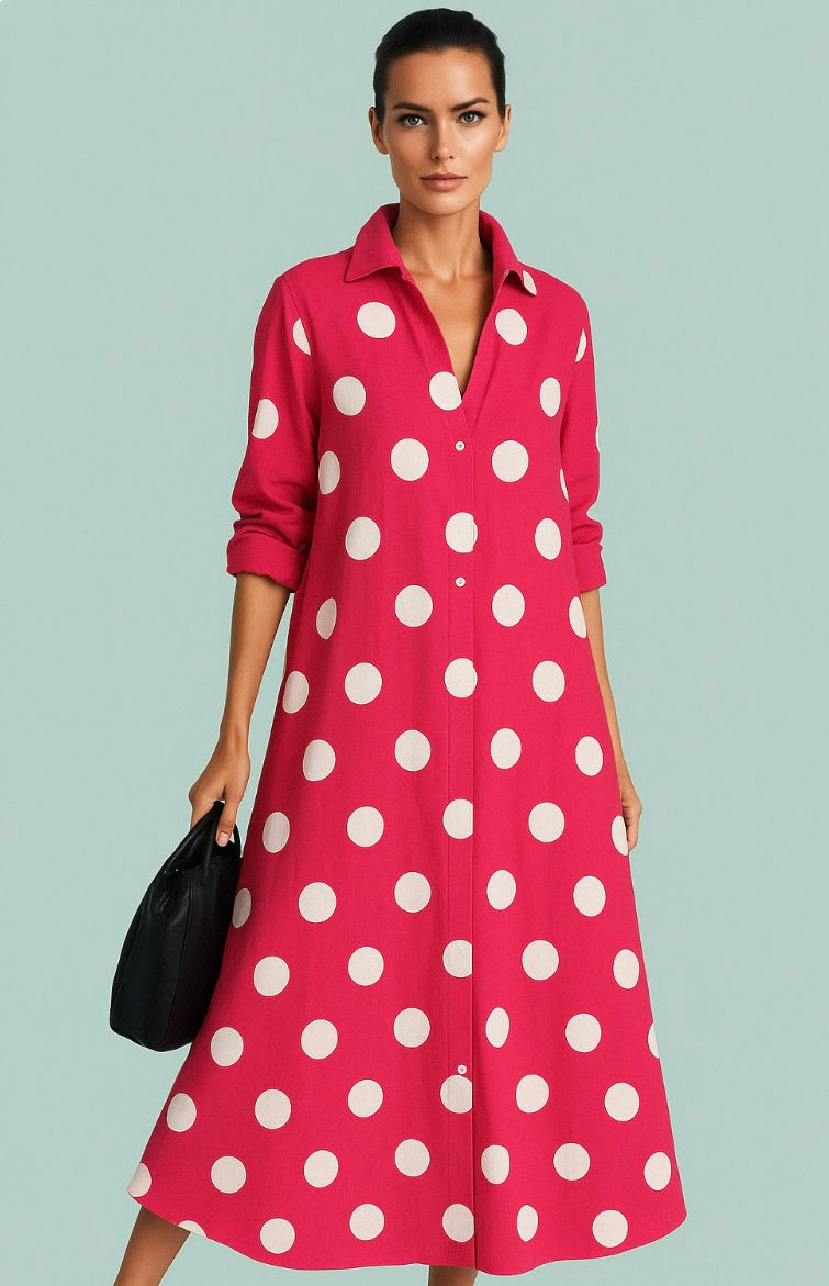 Mintlis mujer algodón vestido Rimini, 4 colores, tallas (36-54)
