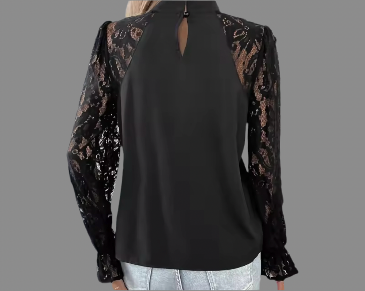 Mintlis mujer algodón encaje, camisa Famous, tallas (36-46)