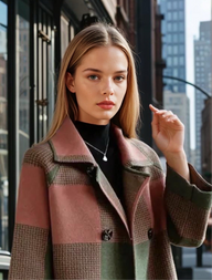 Mintlis mujer lana cashemira chaqueta Milano, tallas (36-50)