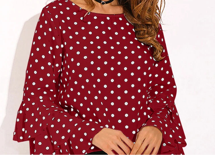 Camisa Ronda volantes mezcla algodón licra , 4 colores, 8 tallas 38-50