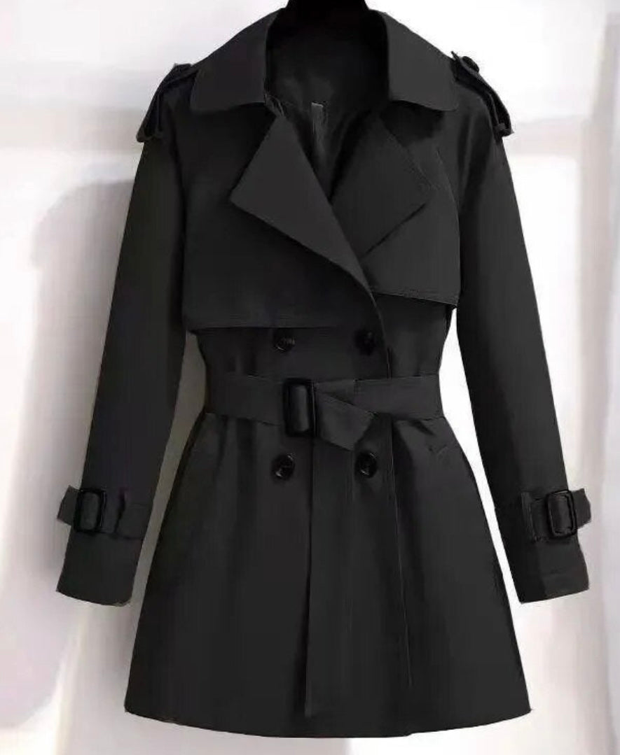 Trench gabardina Kings Road de algodón y forro, 3 colores , tallas (36-46)