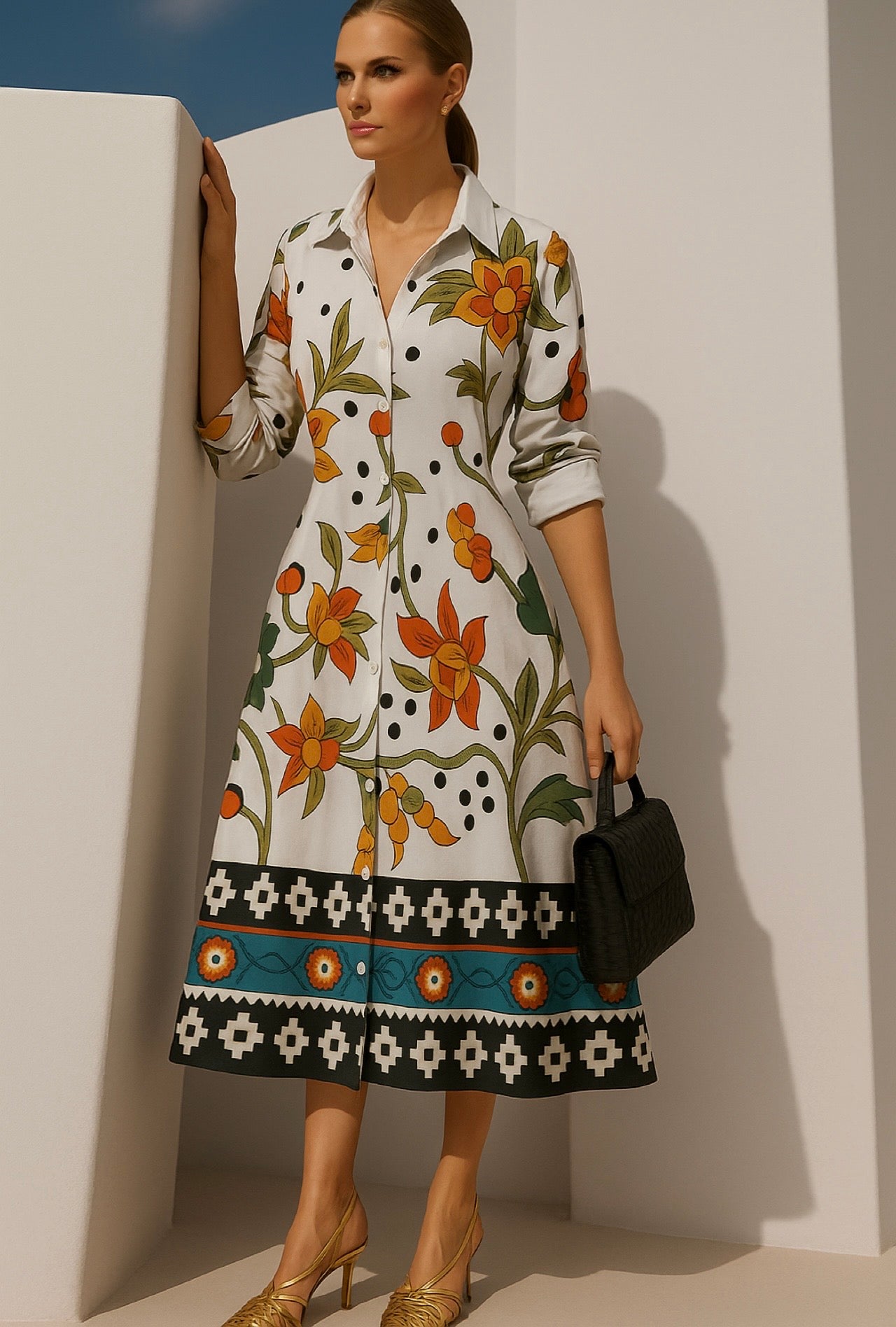 -40% OFF SOPHIE shirt dress, 6 prints sizes (36-50)