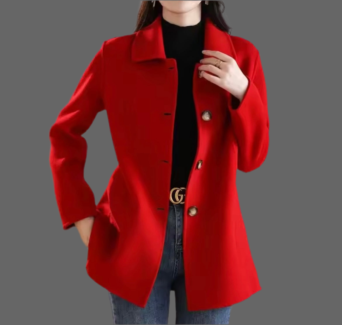 Mintlis mujer, lana, chaqueta Winter , 3 colores, tallas (36-46)