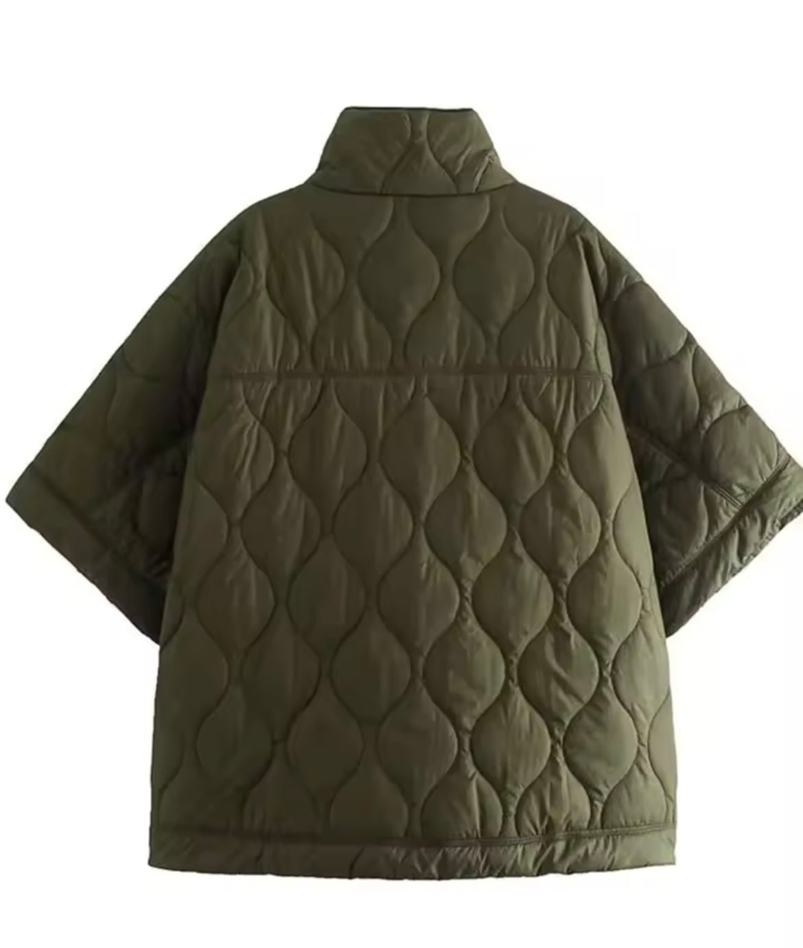 Plumas Camilla verde militar 4 tallas (38-44) envíos gratis