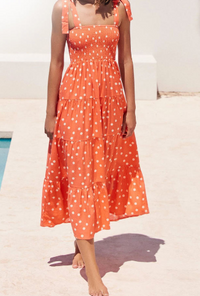 Robe d'été en mousseline et viscose, 2 couleurs