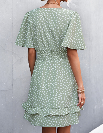 Norma chiffon dress, stretch, elastic, 4 sizes (36-42)