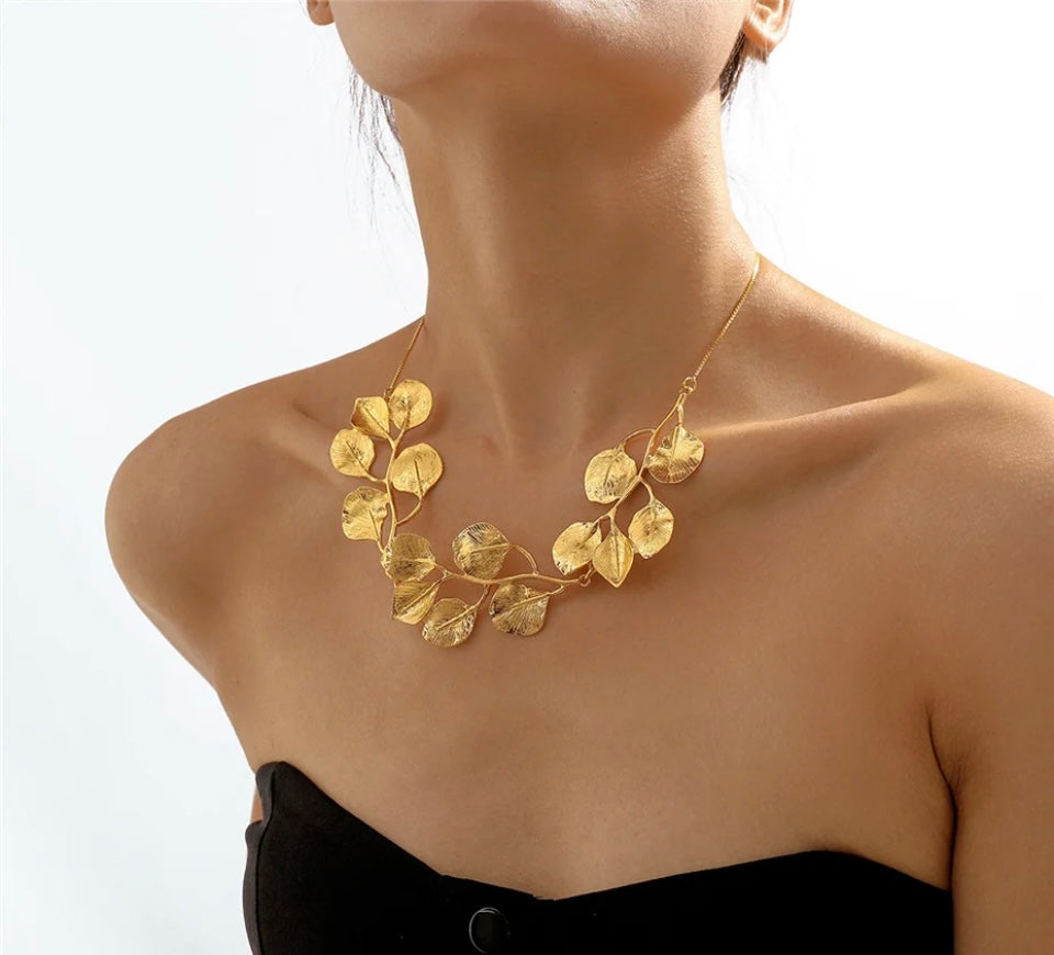 Saint necklace, gold and silver