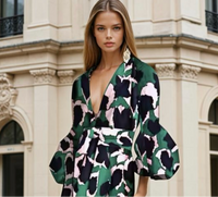 Mintlis mujer gasa vestido Tiffany verde, tallas (36-44)