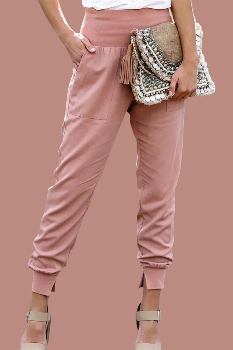 Pantalón Amore elástico tallaje alto cintura elástico, tallas (36-48)