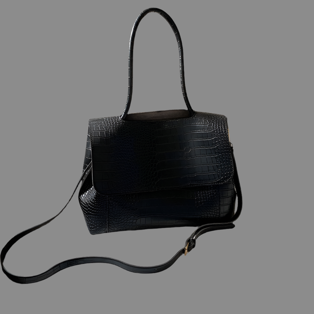 Cabas Cassidy en crocodile, 4 couleurs