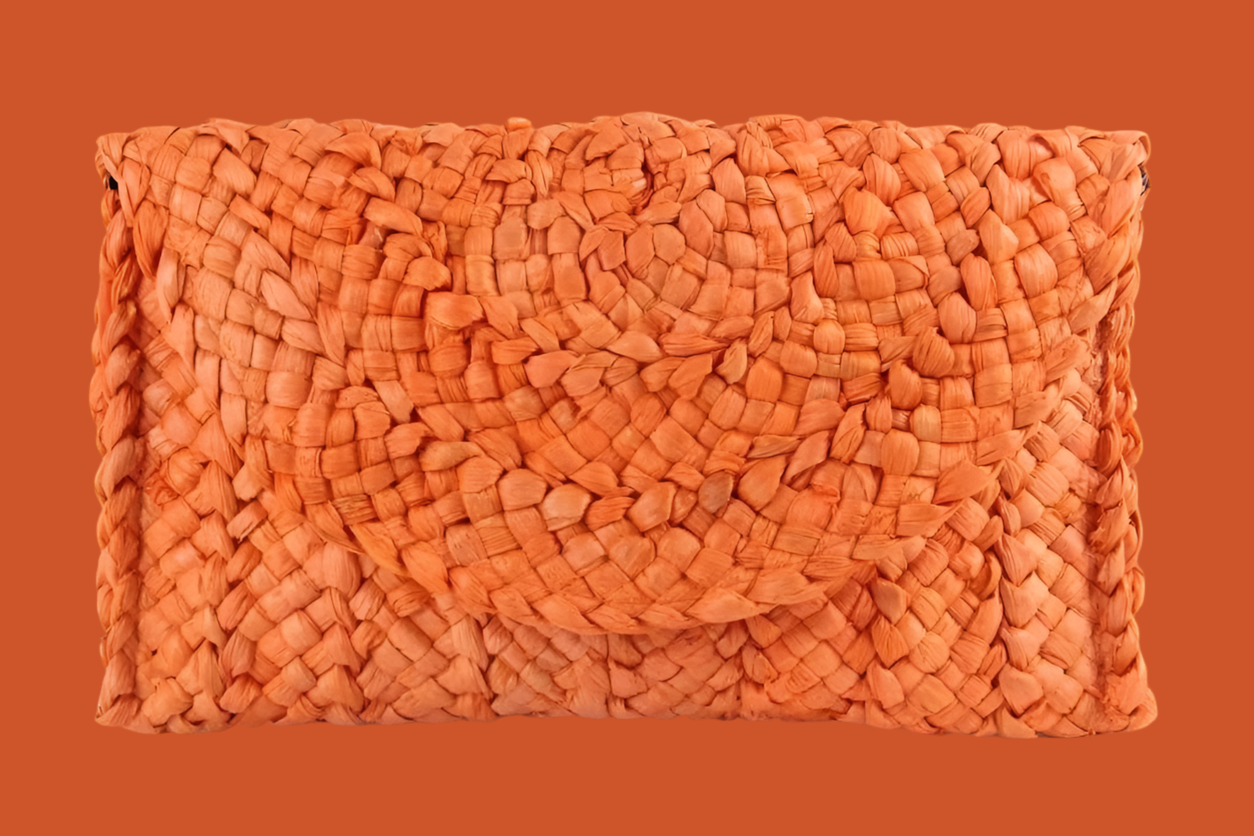 Clutch bag Lisbon de mano rafia sobre, 9 colores