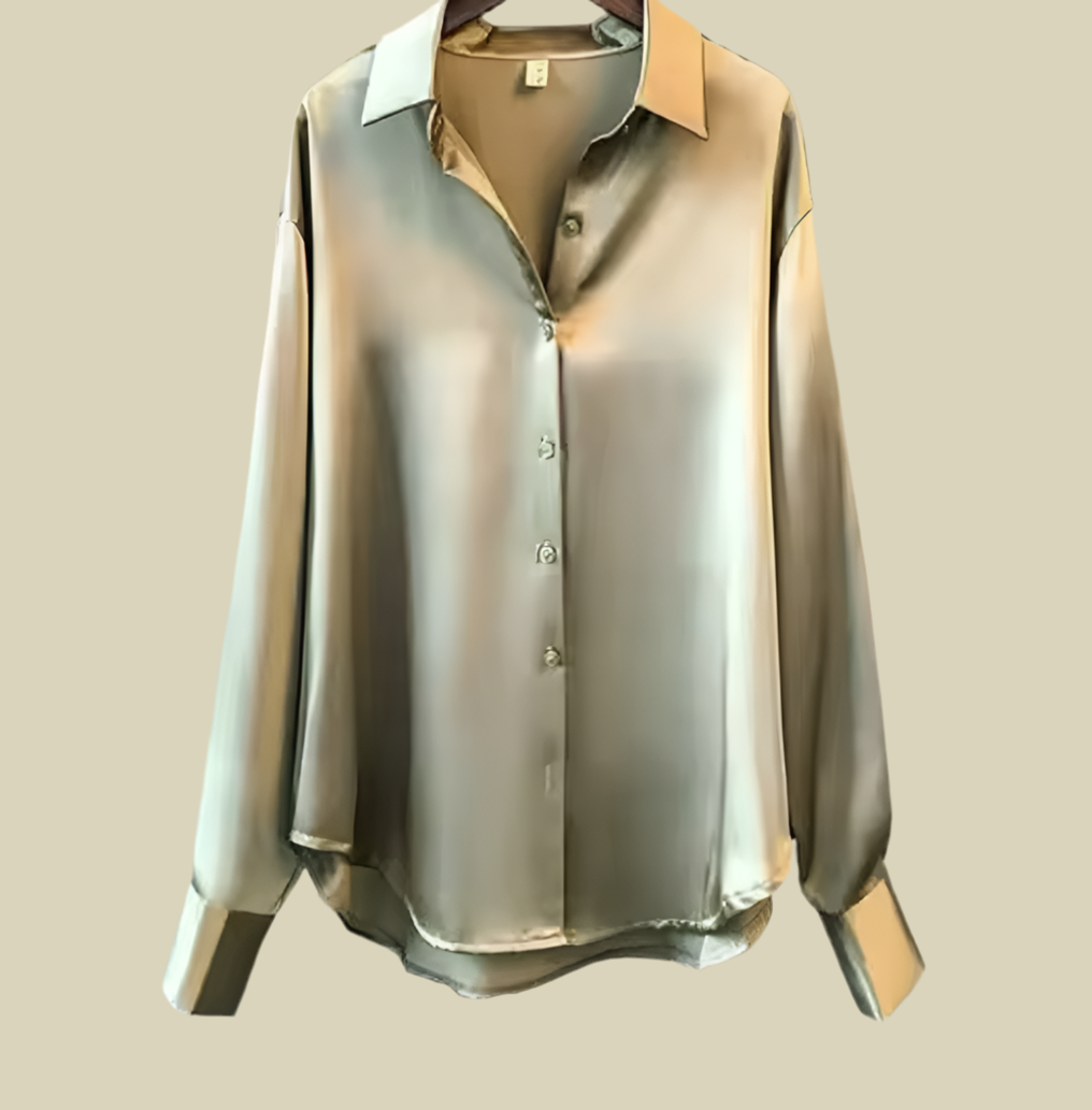Mintlis mujer seda blusa loving, 4 colores, tallas (36-48)