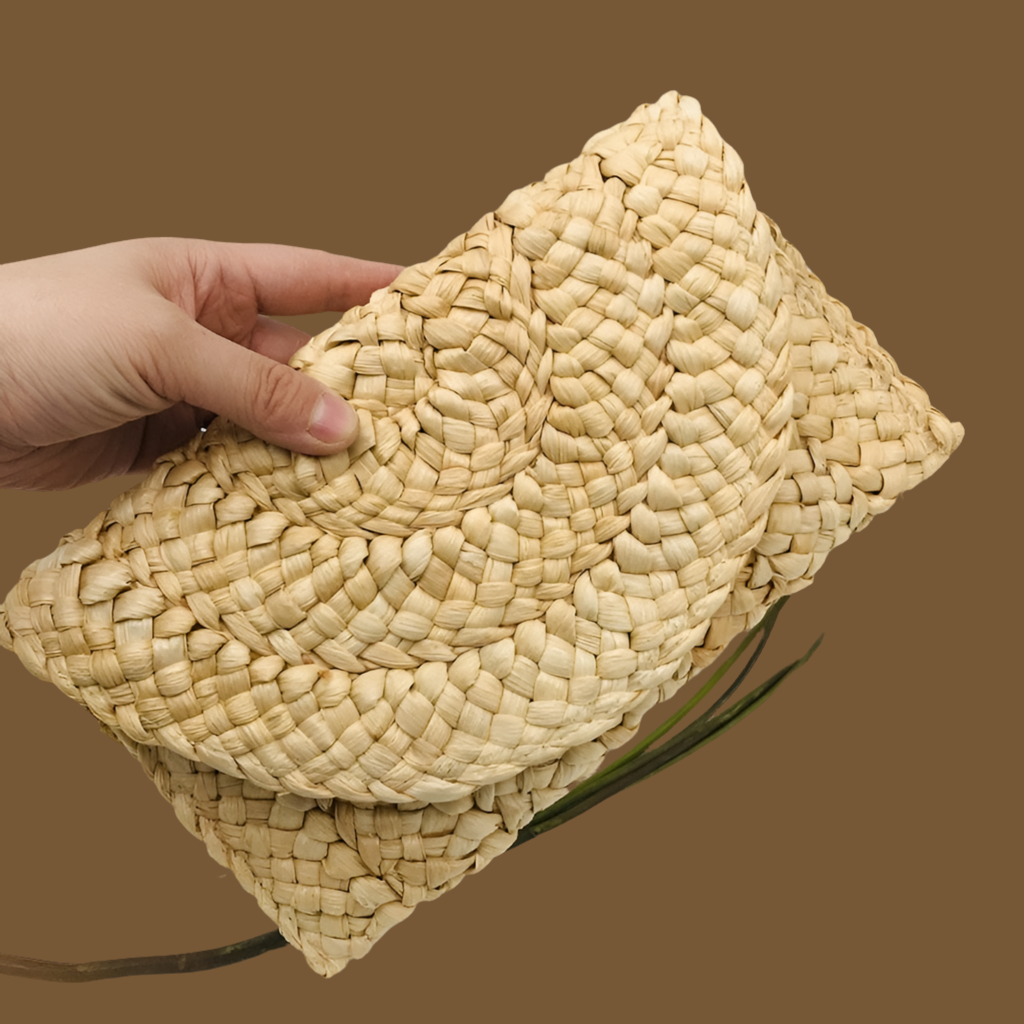 Clutch bag Lisbon de mano rafia sobre, 9 colores