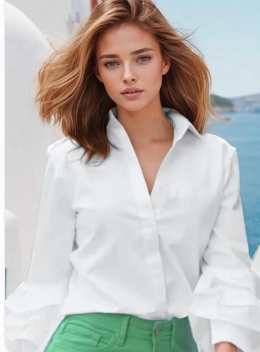 Mintlis mujer algodón camisa Glory, 3 colores, tallas (36-48)