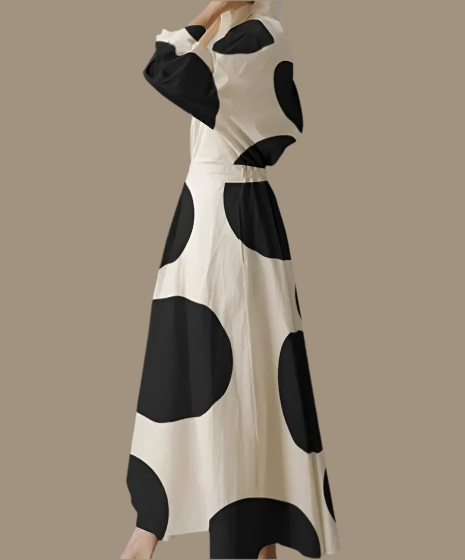 Mintlis mujer, algodón licra, vestido Triana lunares, tallas (36-46)