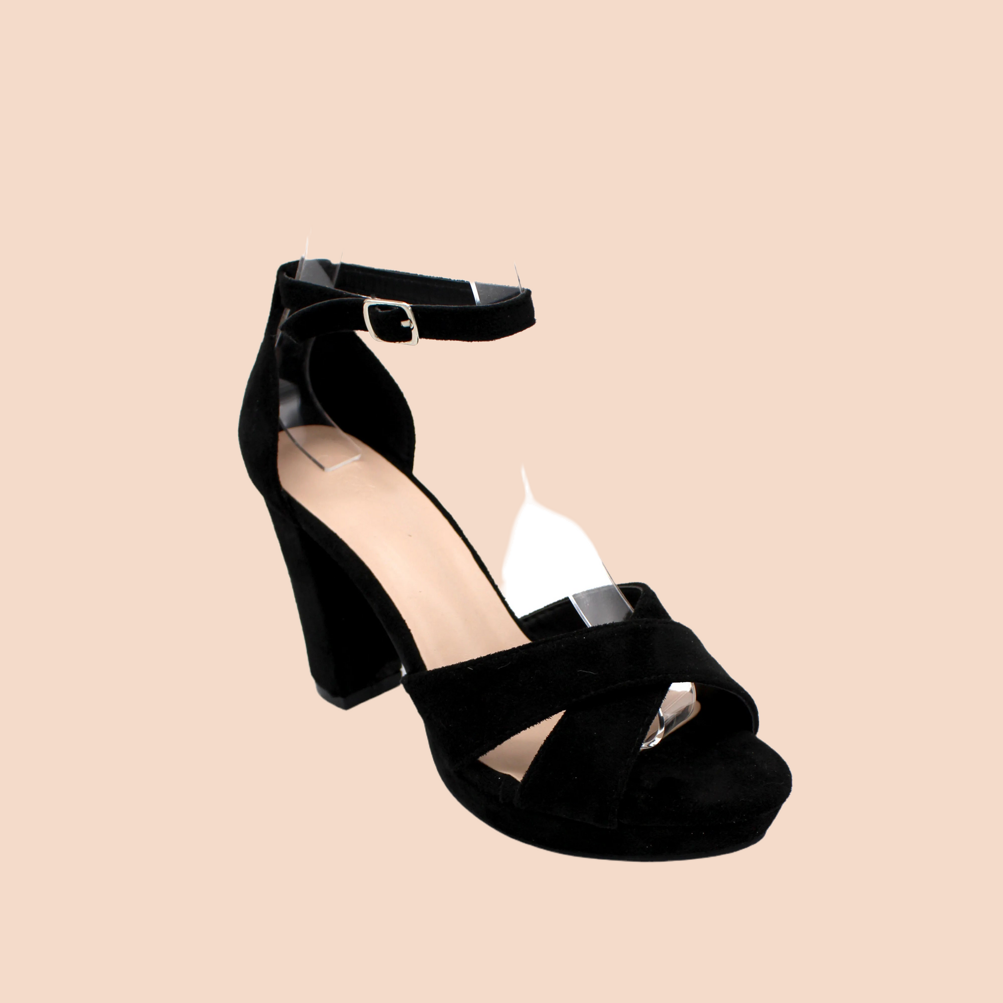 Sandalias Rebeca de purpurina y antelina, Made in Spain, 9 colores