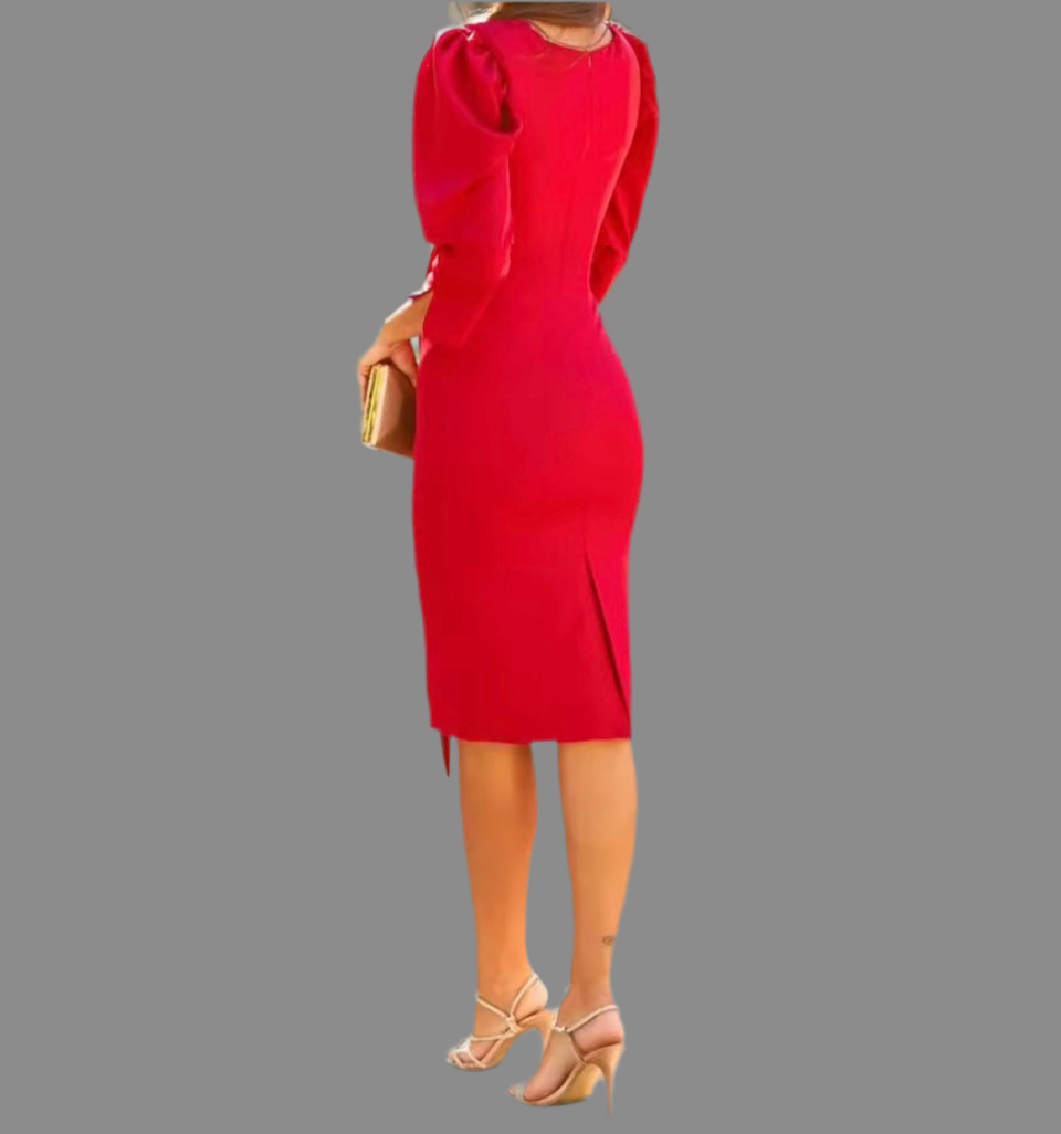 Mintlis mujer, crepe de algodón licra, vestido Garden, 3 colores, tallas (36-46)