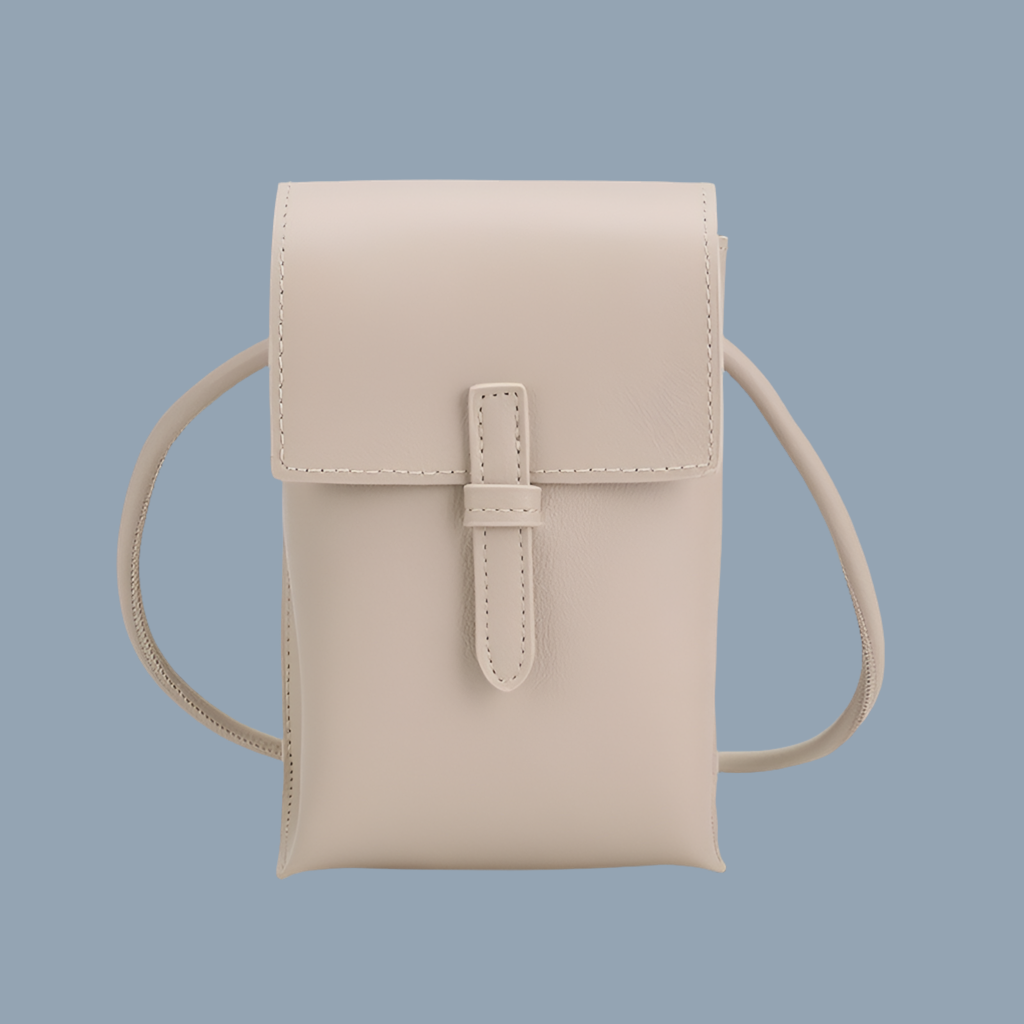 Bolso Camila banderola de piel , 5 colores