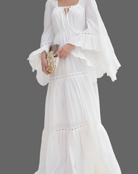 Olivia off-white dress, cotton lycra, sizes (36-46)