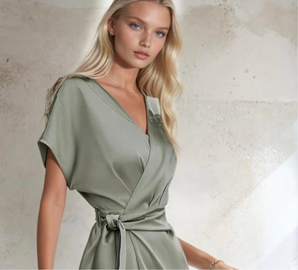 Mintlis mujer satén vestido Africa, tallas (36-46)
