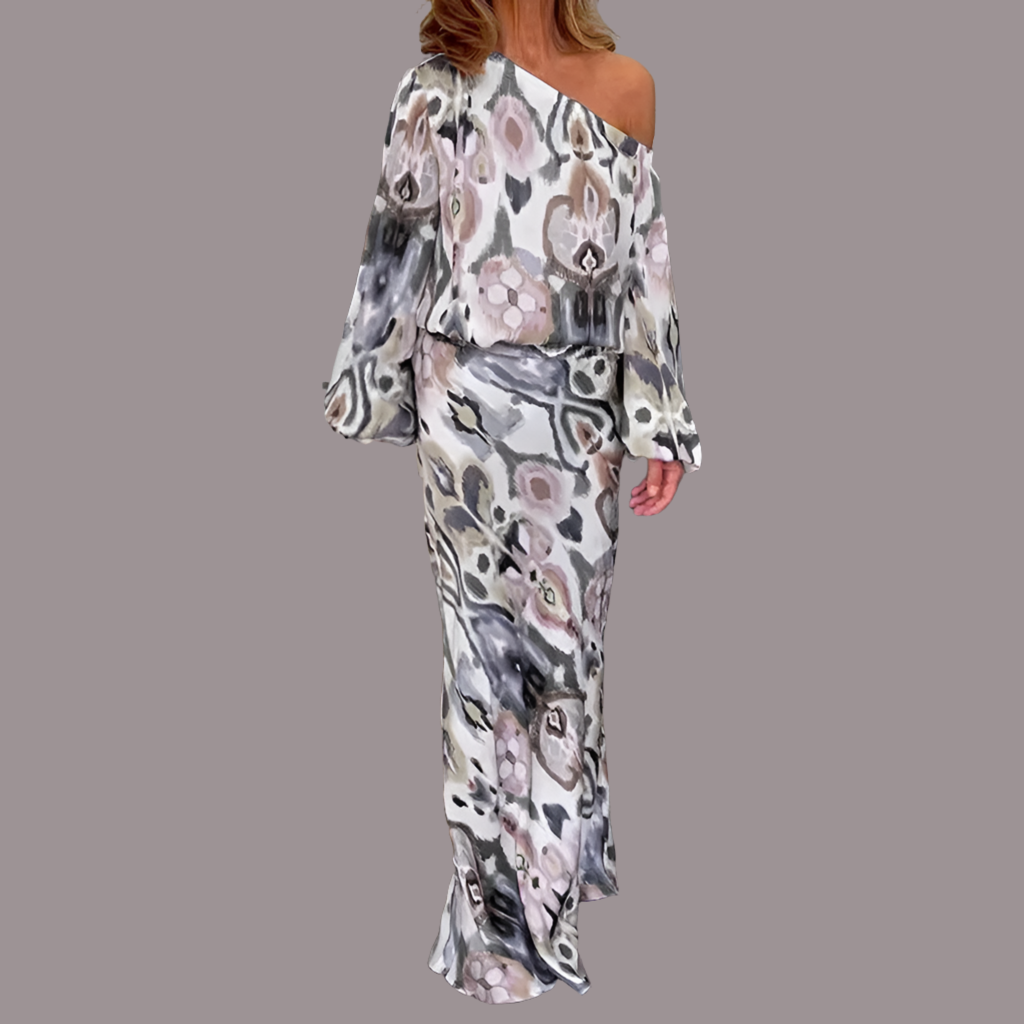 Vestido Isabella asimétrico punto strech y cintura elástica, 6 colores, 5 tallas