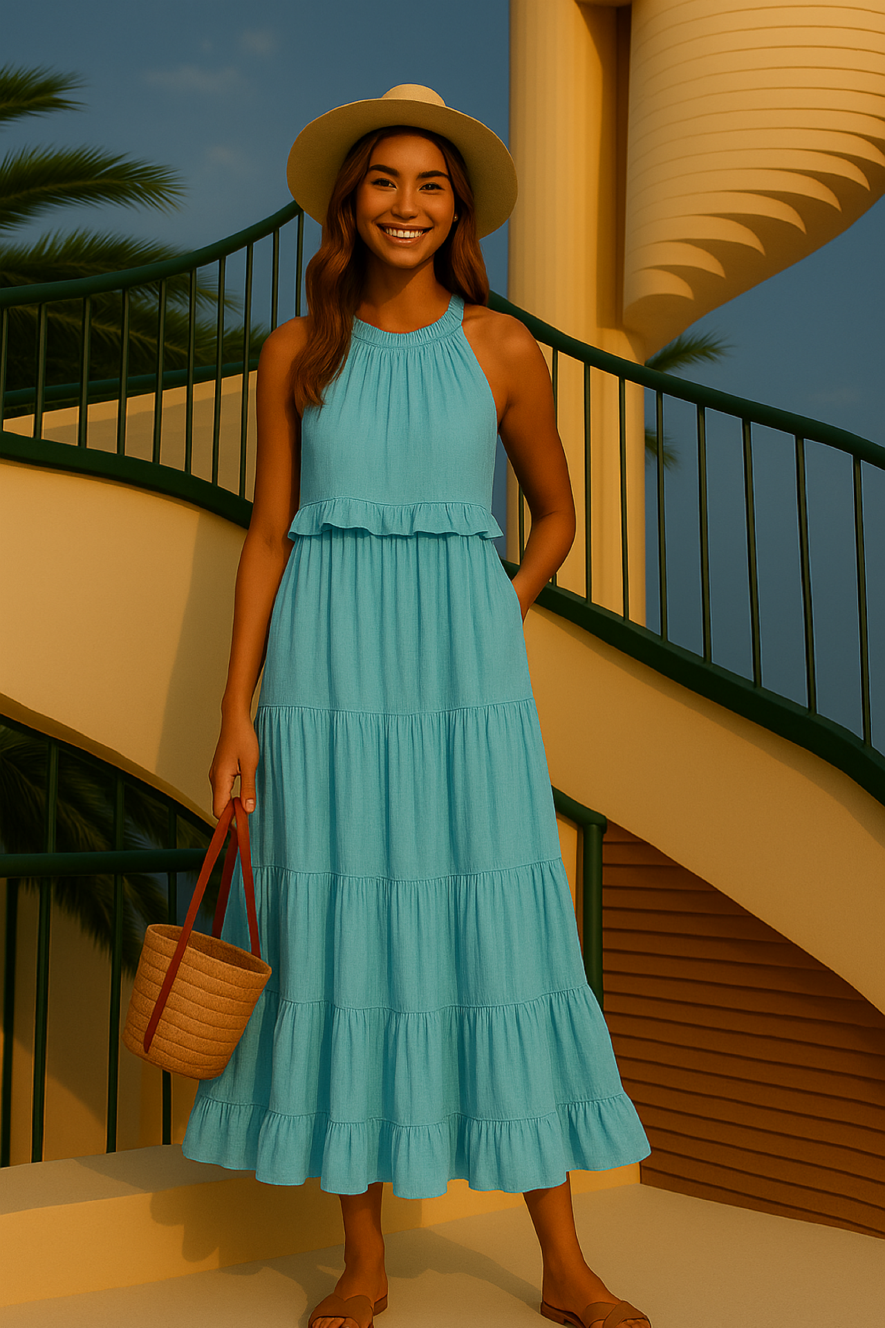 -30% OFF Vestido AZZAR , con bolsillos y forro interior, 7 colores tallas (36-50)