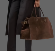 Carlota 100% king size suede bag, made in Italy