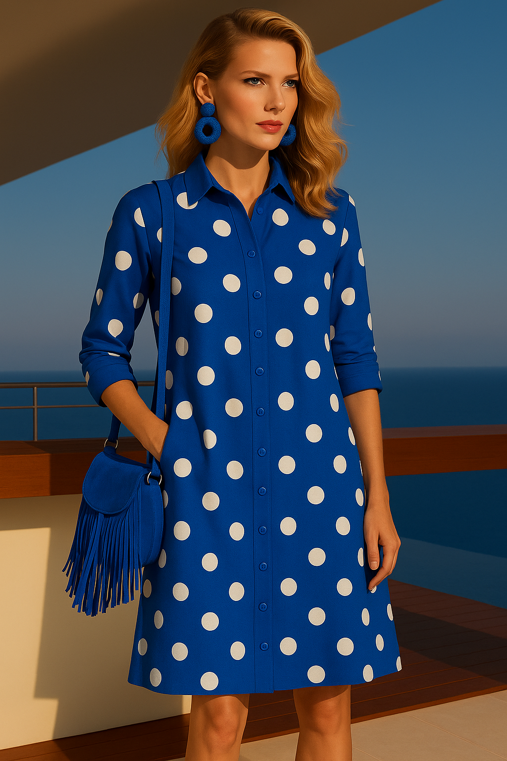 Vestido Carlotta lunares,6 estampados lunares de colores tallas (36-52) da talla