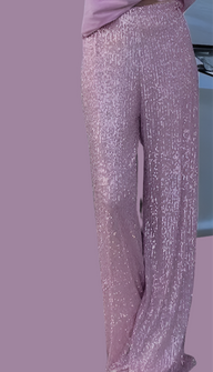 Gaby sequin streech elastic waist pants, 3 colors, 4 sizes