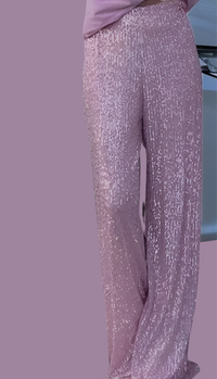 Gaby sequin streech elastic waist pants, 3 colors, 4 sizes