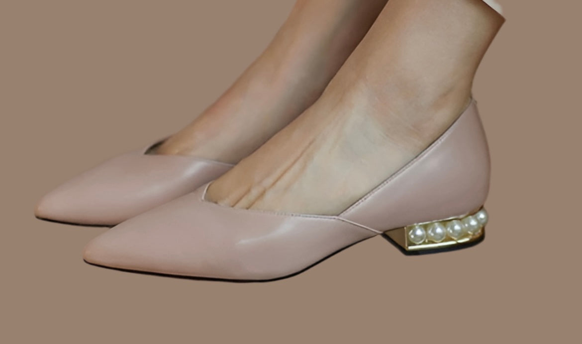 Escarpin à talon Surround Pearl, 2 coloris
