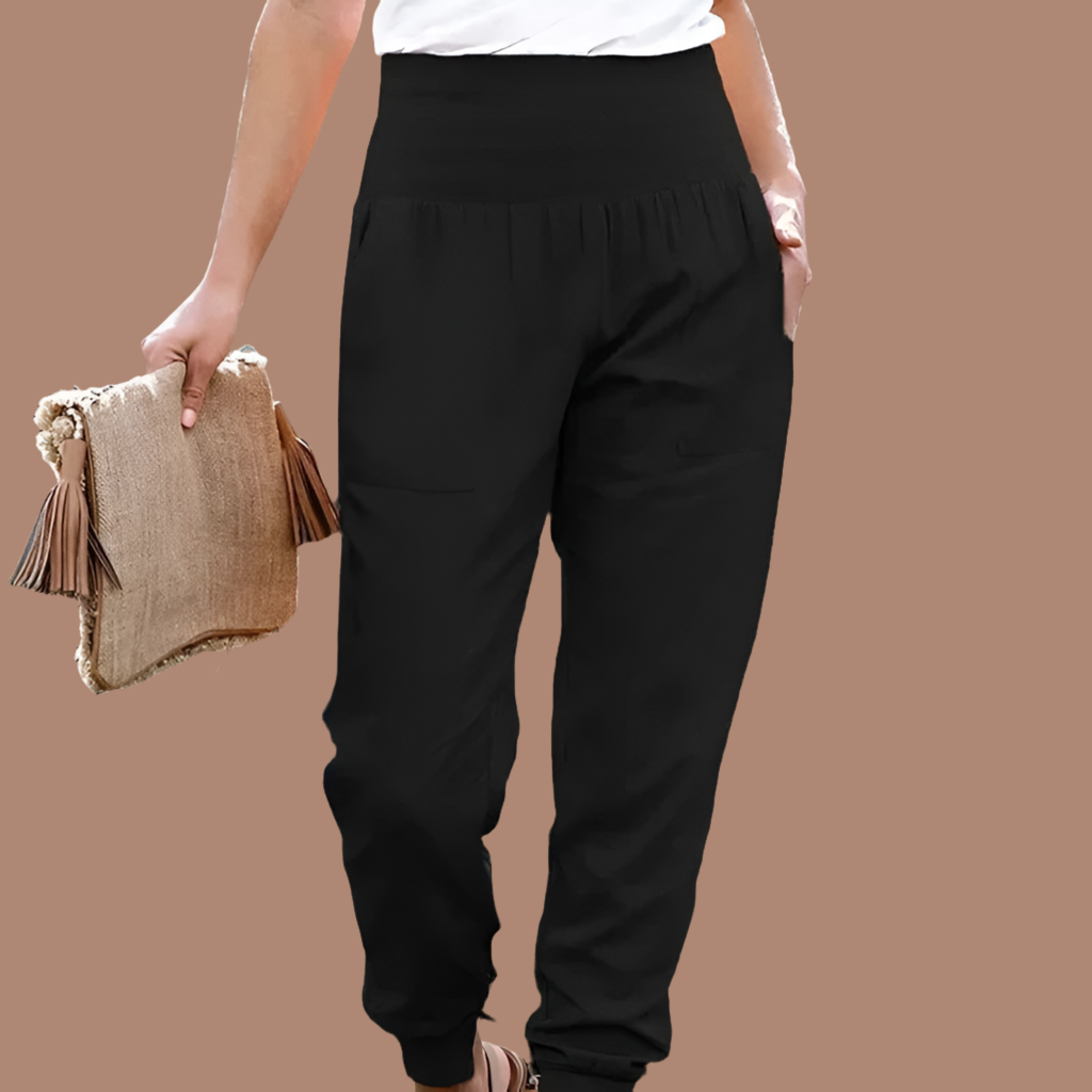 Pantalón Amore elástico tallaje alto cintura elástico, tallas (36-48)