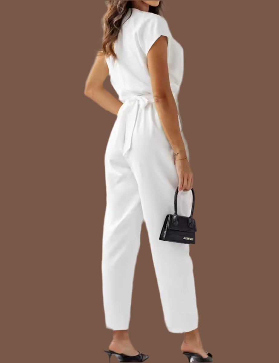 Geneva cotton lycra jumpsuit, 5 colors, sizes (36-46)
